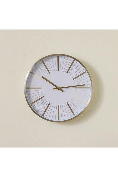 Danube Home Cambridge Elegance Wall Clock Classic And Timeless Design 30X30X4.5Cm Rose Gold