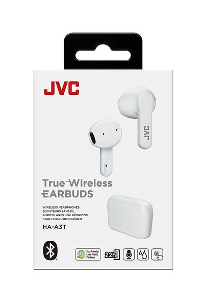 JVC Căști True Wireless JVC HA-A3T-W-U, In Ear, Bluetooth, Alb