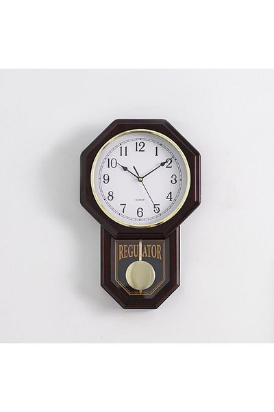 Danube Home Cambridge Traditional Wall Clock 28.5X7X45.5Cm Brown