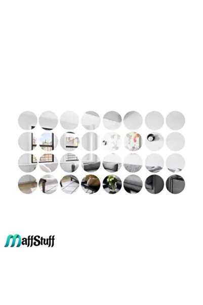 MaffStuff MaffStuff® 2 cm Polka Dot Self-Adhesive Acrylic Mirrors, Modern and Elegant Decor Set✨
