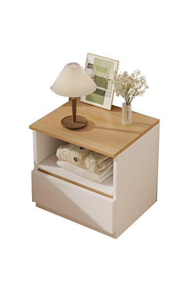 sharpdo Bedside Table Simple Modern Bedroom Nightstands Wooden Minimalist