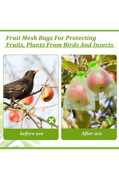 MaffStuff Fruit and Vegetable Protection Bag – Against Pests, Insects, Birds and Rodents