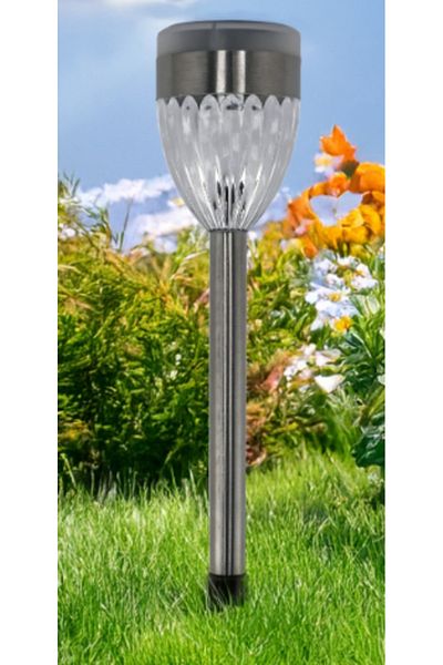 jumi Lampă solară, 2 LED-uri albe + 2 LED-uri RGB, 36,5x6,2x6,2 cm
