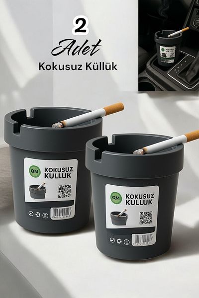 Dem Home Odorless Hard Plastic Ashtray - Auto Car Ashtray