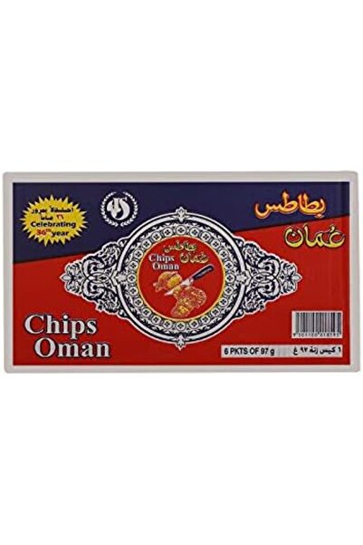 Chips Oman بطاطس بنكهة الفلفل الحار، 6 × 97 جم