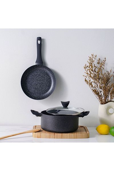 Danube Home Essential 3-Pc Cookware Set-24 cm/24 cm