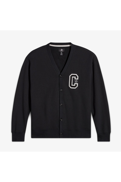 Converse Retro Cardigan Erkek Siyah Hırka
