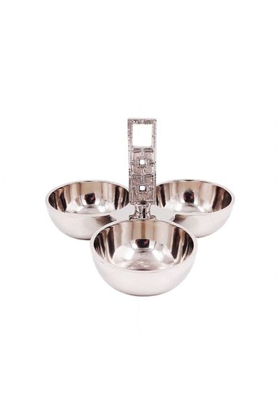 Danube Home أفالون 3 أوعية صغيرة 20 × 20 × 15 سم نيكل