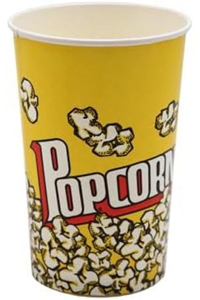 Ideal Pack Popcorn Tub – 32 oz Large Disposable Paper Tubs