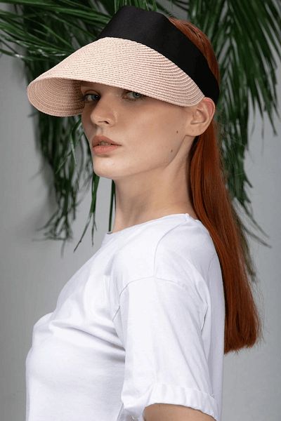 Gubo Foldable Velcro Straw Visor Summer Beach - Tennis Hat