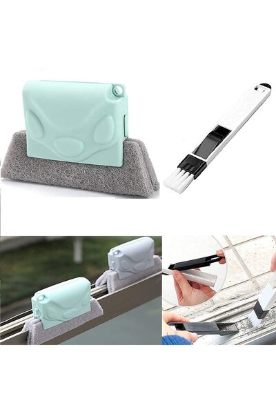 MaffStuff Set 3 Unelte Curățare Termopane și Tâmplărie PVC – Perii Dure și Instrument pentru Zone Înguste 🧽🪟