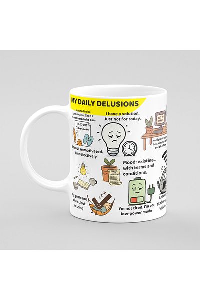 Muheb Coffee Mug - My Daily Delusions