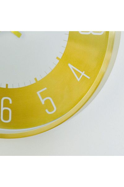 Danube Home Cambridge Elegance Wall Clock Sophisticated Decorative Analog Clock 30X30X4.5Cm Gold