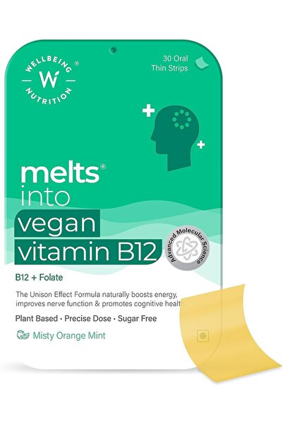 Wellbeing Nutrition Melts Vegan B12 Vitamin - Plant based