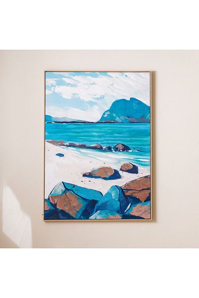 Danube Home SS25 Cyprus Canvas Lands End 1 Framed Wall Art 102.6X142.6Cm