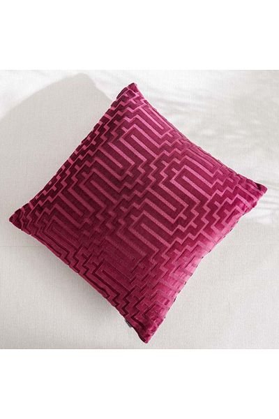 Danube Home Gleam Cushion-Red-45x45 cm