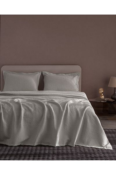 Madame Coco Labenne Double Bedspread - Gray