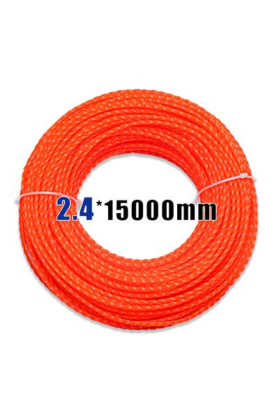 Choice spiral 2.4mm 15m 15m*2.4mm/2.7mm/3mm Mowing Nylon Grass Trimmer Rope Brush Cutter Strimmer Line Mowi
