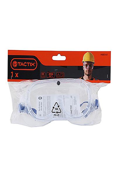 Tactix Polycarbonate Lens High Quality Durable Safety Goggle
