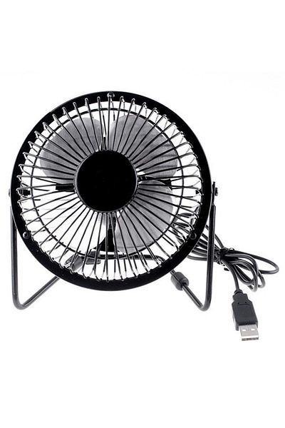 OEM Mini Table Fan, Metal, With Usb, 20X10.5X20.3 Cm