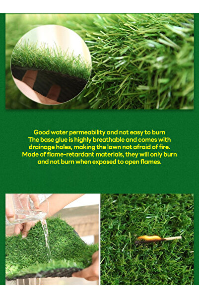 sharpdo 1-Pcs Simulated Lawn Carpet and Artificial Turf, Suitable for Outdoor Venues 200*400CM