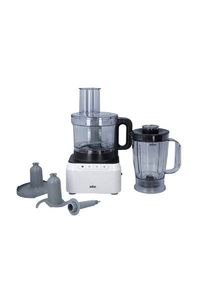 Braun 800W PureEase Food Processor White and Black 2.1 Liter