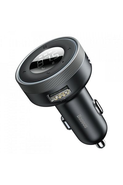 Baseus Charger with FB Modulator, USB-A, 3.4A with LED display, (CCLH-01) - Black