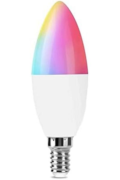 UanTii Tuya Smart Wifi Candle Light Smart Led Lighting Bulbs E14 Base Dimmable and RGB Color Changin