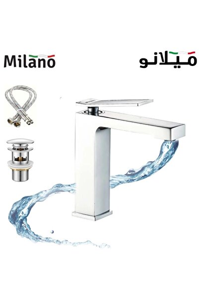 Danube Home Milano Terni Basin Mixer With Pop Up Waste|Brass Single Handle Ba...