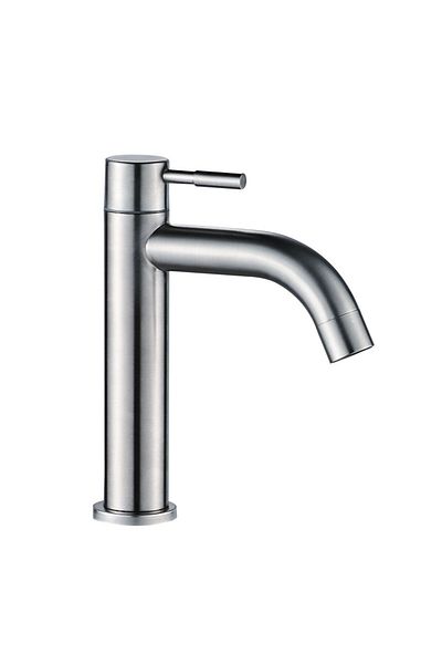Danube Home Milano Denz Plus Cold Tap Basin Mixer Brush Nickel|Brass Body Single Tap Basin Mixer Sink Faucet