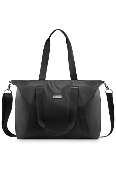 zagatto Geantă de umăr neagră pentru femei, 41x30x16 cm, casual și spațioasă,...