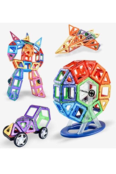 COOYA 97 Pieces Building Block Toys Colorful Magnetic Geometric Durable Building Block Playset