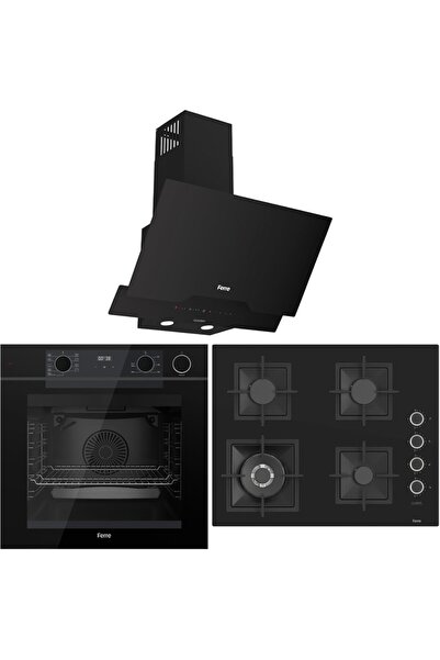 Ferre FryArt Artline Steam QEP64CS - SC405-WFA - D063-SA 9 Prog. Dijital Turbo Ank. Set - Siyah