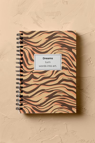 Notisyon Unlined Notepad, Notebook, School Notebook, Leopard Notebook, Leopard Cover, Spiral, A5, 120 Pages