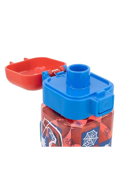 Stor Spiderman Ecozen BPA-Free Water Bottle with Safety Lock Red and Blue 550ml