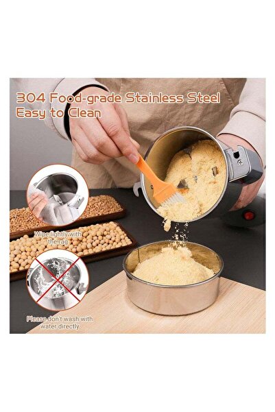 COOYA Stainless Steel Electric Grain Grinder,150g Multifunctional Grinder with 650W High Power for Home