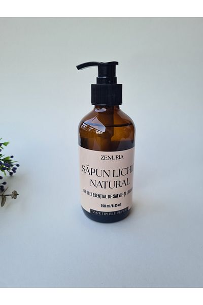 Zenuria Liquid Soap with Sage & Lavender Essential Oil