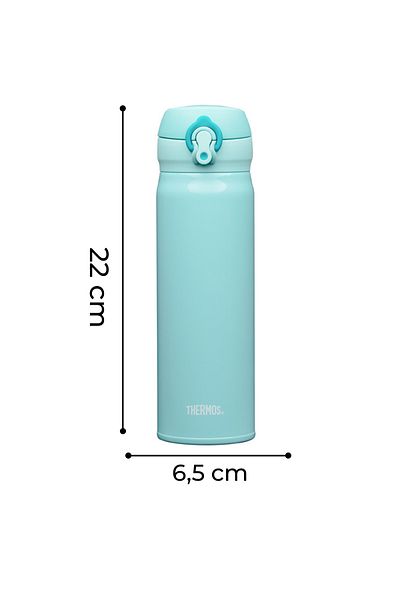 Thermos 500 ml Vacuum Steel Thermos – Lightweight Compact Leakproof Easy Open Lid Mug