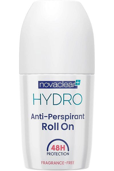 Novaclear Hydro Anti-Perspirant Roll-On – Fragrance-Free 48H Odour & Sweat Protection with Hyaluro
