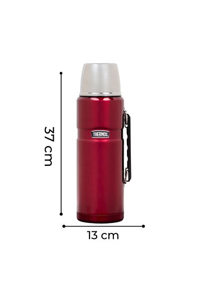 Thermos 2 Liter Stainless Steel Thermos – 24 Hour Hot Cold Cup Vacuumed and Leakproof with Lid