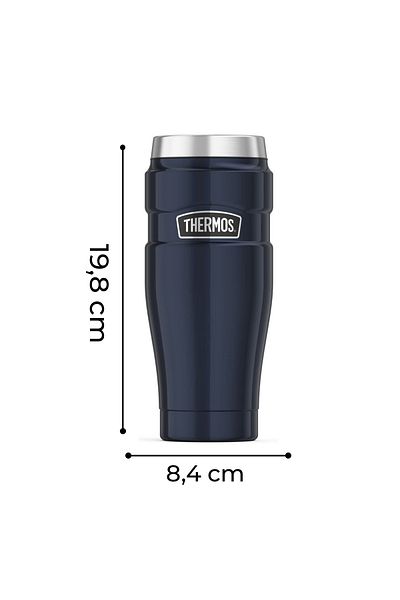 Thermos 470 ml Stainless Steel Thermos Mug – Hot Cold Preservation with Leak-Proof Lid Compatible with Vehicles