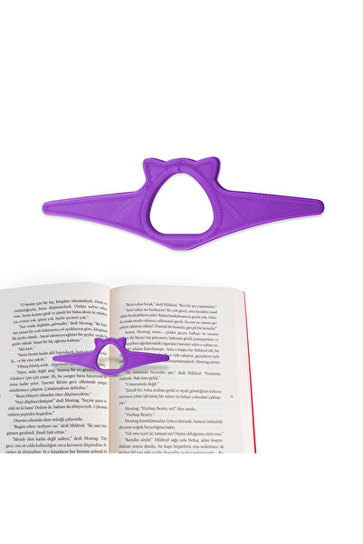 BCOVERART Kitap Okuma Yüzüğü Kedi Modelli – Mor