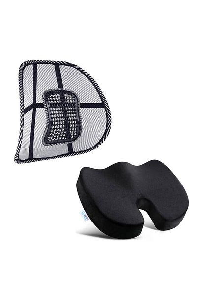 BETTER POSTURE Orthopedic Seat Cushion Pro and Lumbar Support for Lite Chair, Weight Over 80kg