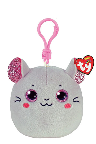 TY PLUS KEYCHAIN ​​8.5CM SQUISHY BEANIES CATNIP MOUSE
