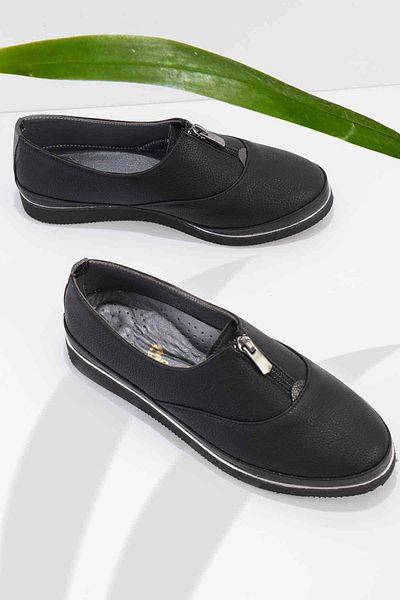 Bambi Pantofi casual de damă negri strălucitori K01763200309