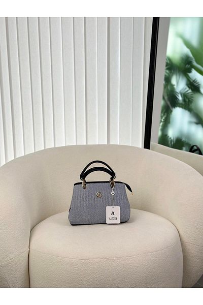 Armine Trend Denim Hand and Shoulder Bag Arm113 Navy Blue