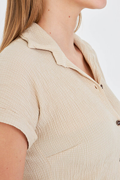 armonika Women's Stone Short Sleeve Shirt Arm-19Y001088