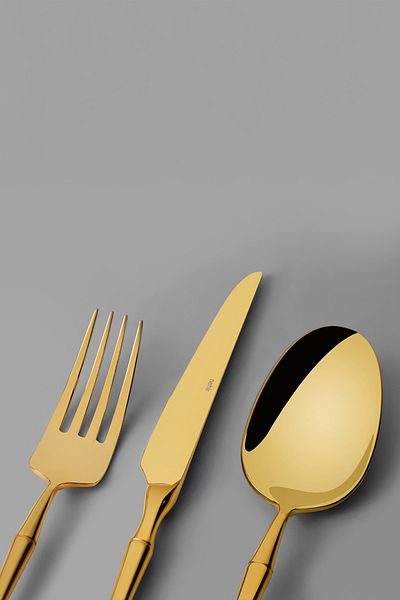 Nehir Marbella Titanium 12 Person 72 Piece Boxed Cutlery Set