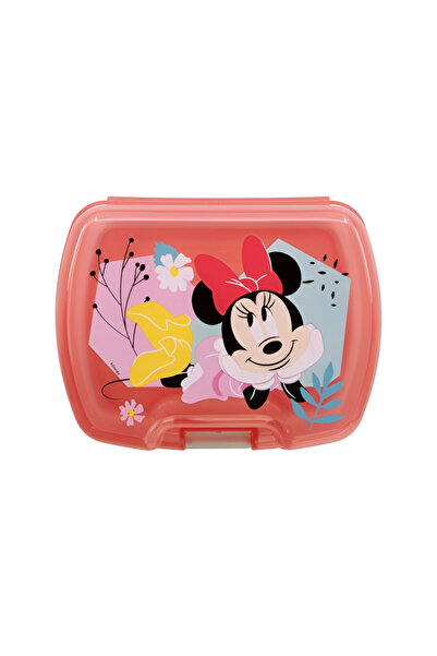 Stor Minnie Mouse Themed Premium BPA-Free Rectangular Plastic Sandwich Box Red