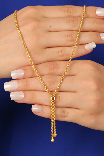 Çgk Çiğdem Gürel Kuyumculuk Halatlı Altın Kolye